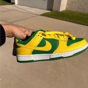 Nike Kids Green and Yellow Sneakers